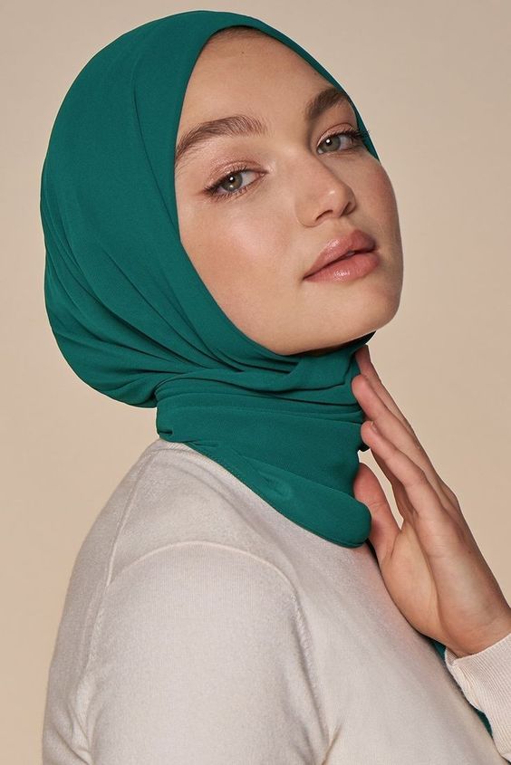 MOMIN BAZAAR MALAYSIAN GEORGETTE HIJAB/HIJAAB FOR WOMEN 70 CM BY 180 CM