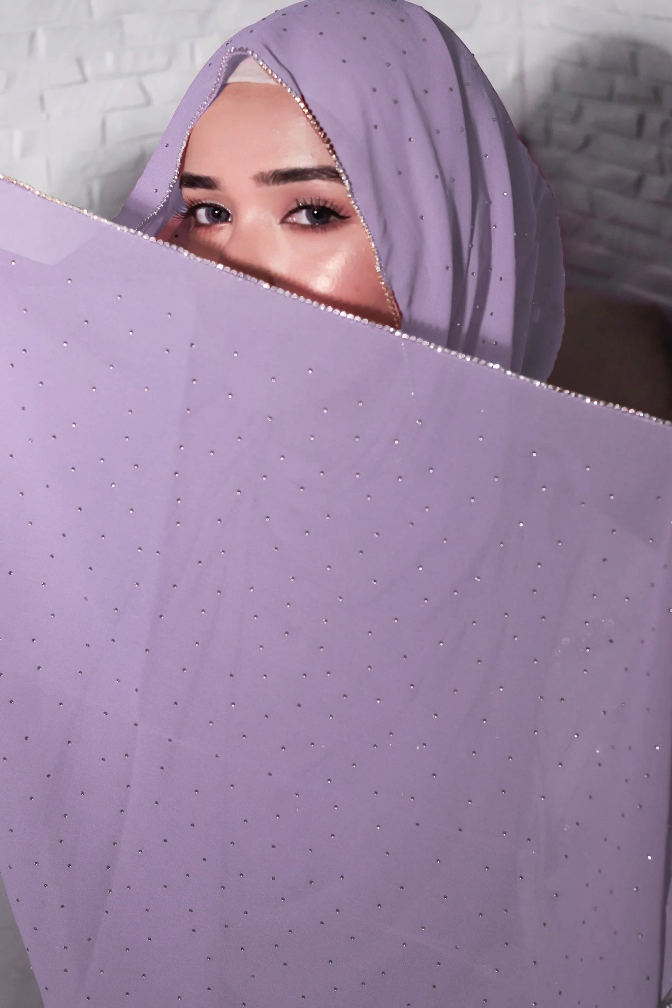 LACE DIAMOND HIJAB FOR WOMEN