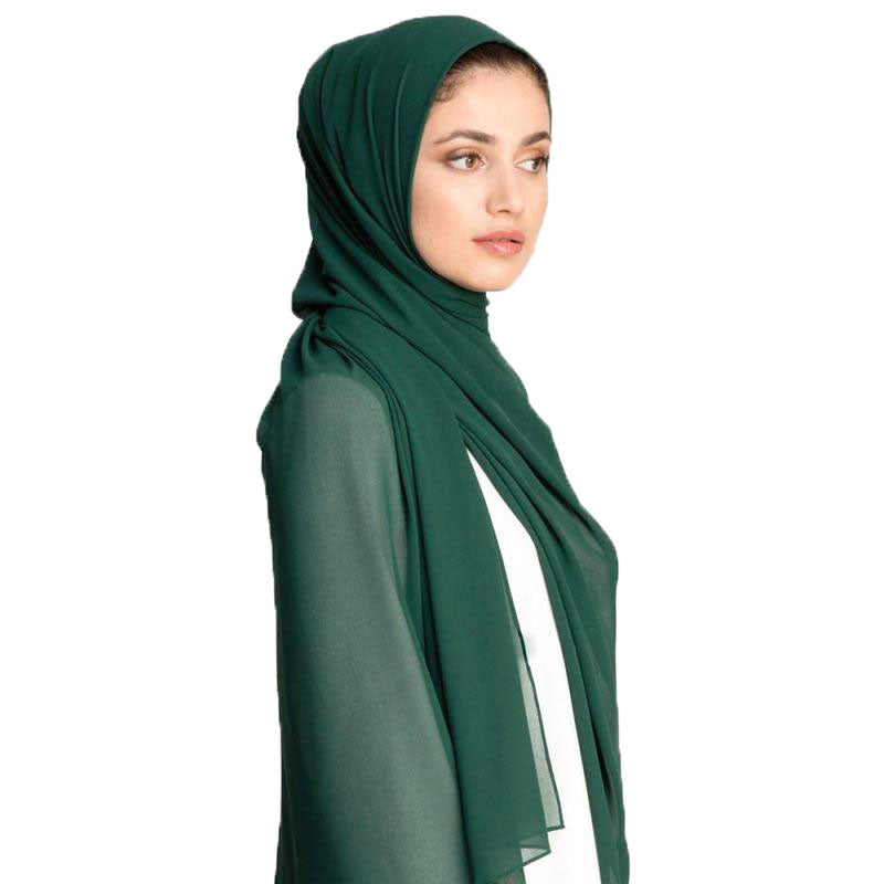 MOMIN BAZAAR MALAYSIAN GEORGETTE HIJAB/HIJAAB FOR WOMEN 70 CM BY 180 CM
