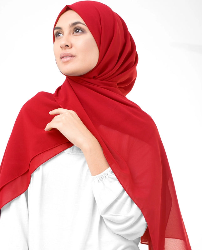 MOMIN BAZAAR MALAYSIAN GEORGETTE HIJAB/HIJAAB FOR WOMEN 70 CM BY 180 CM