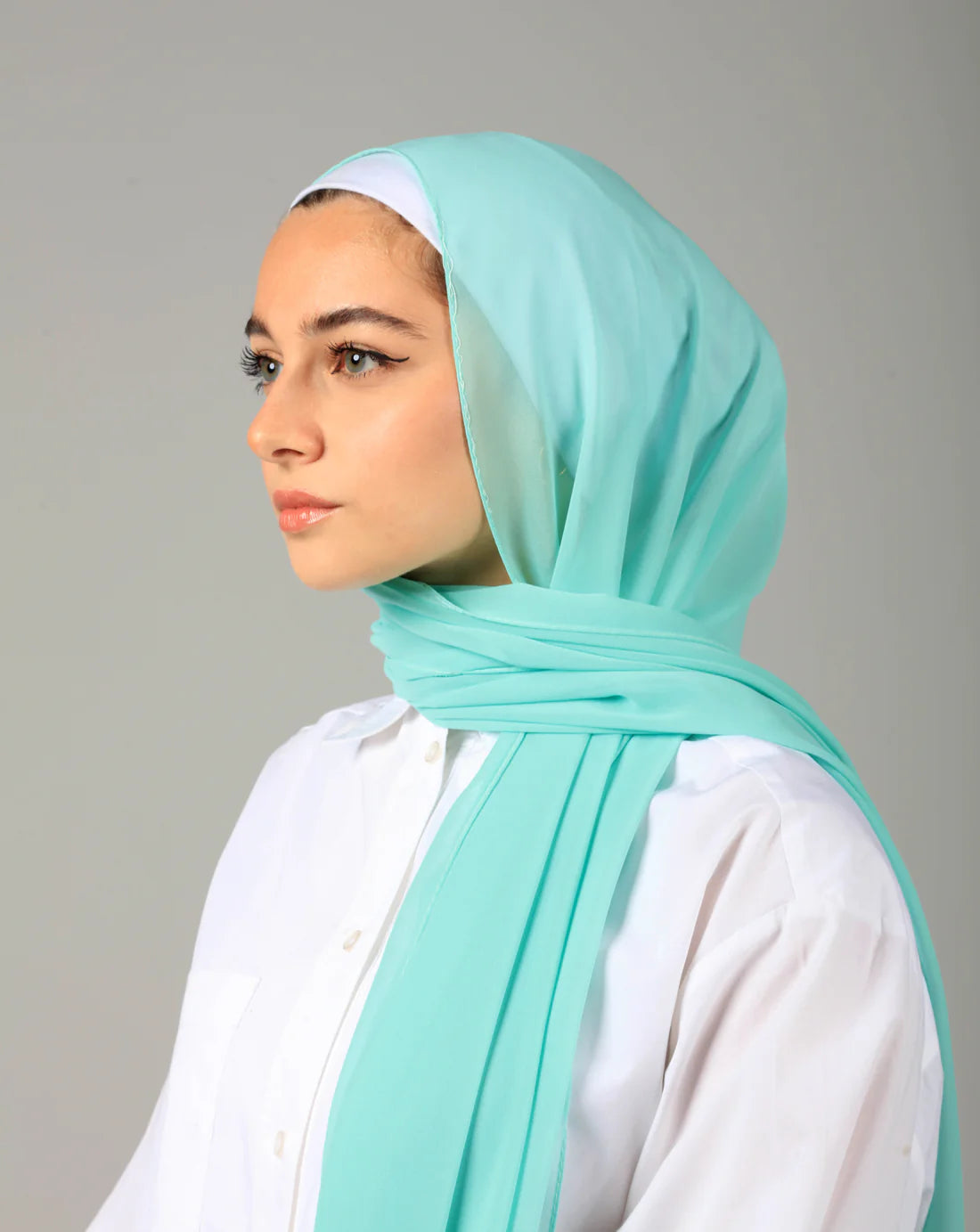 MOMIN BAZAAR MALAYSIAN GEORGETTE HIJAB/HIJAAB FOR WOMEN 70 CM BY 180 CM