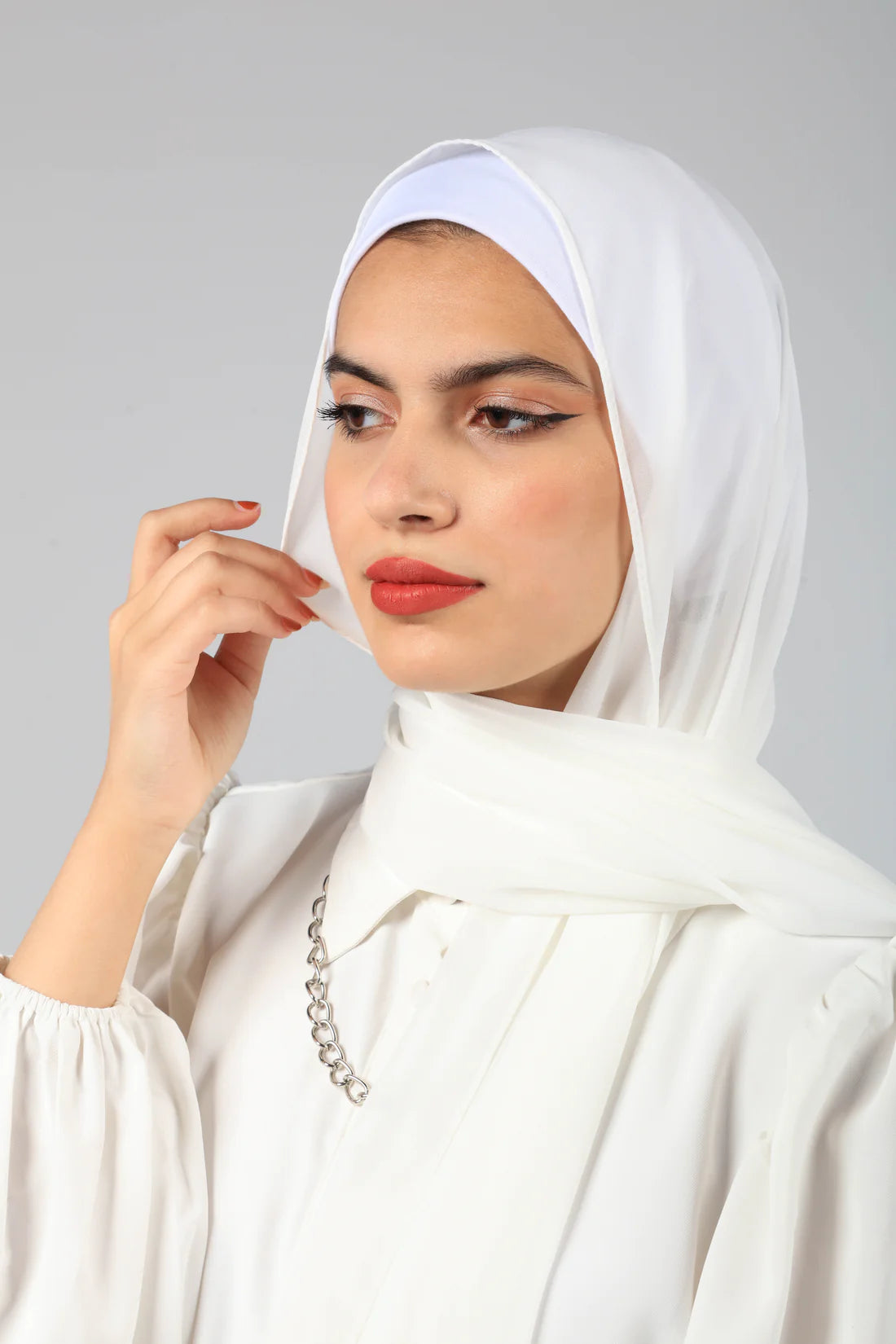 MOMIN BAZAAR MALAYSIAN GEORGETTE HIJAB/HIJAAB FOR WOMEN 70 CM BY 180 CM