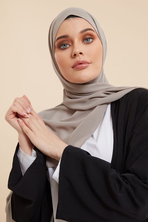 MOMIN BAZAAR MALAYSIAN GEORGETTE HIJAB/HIJAAB FOR WOMEN 70 CM BY 180 CM