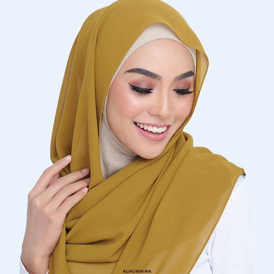 MOMIN BAZAAR MALAYSIAN GEORGETTE HIJAB/HIJAAB FOR WOMEN 70 CM BY 180 CM