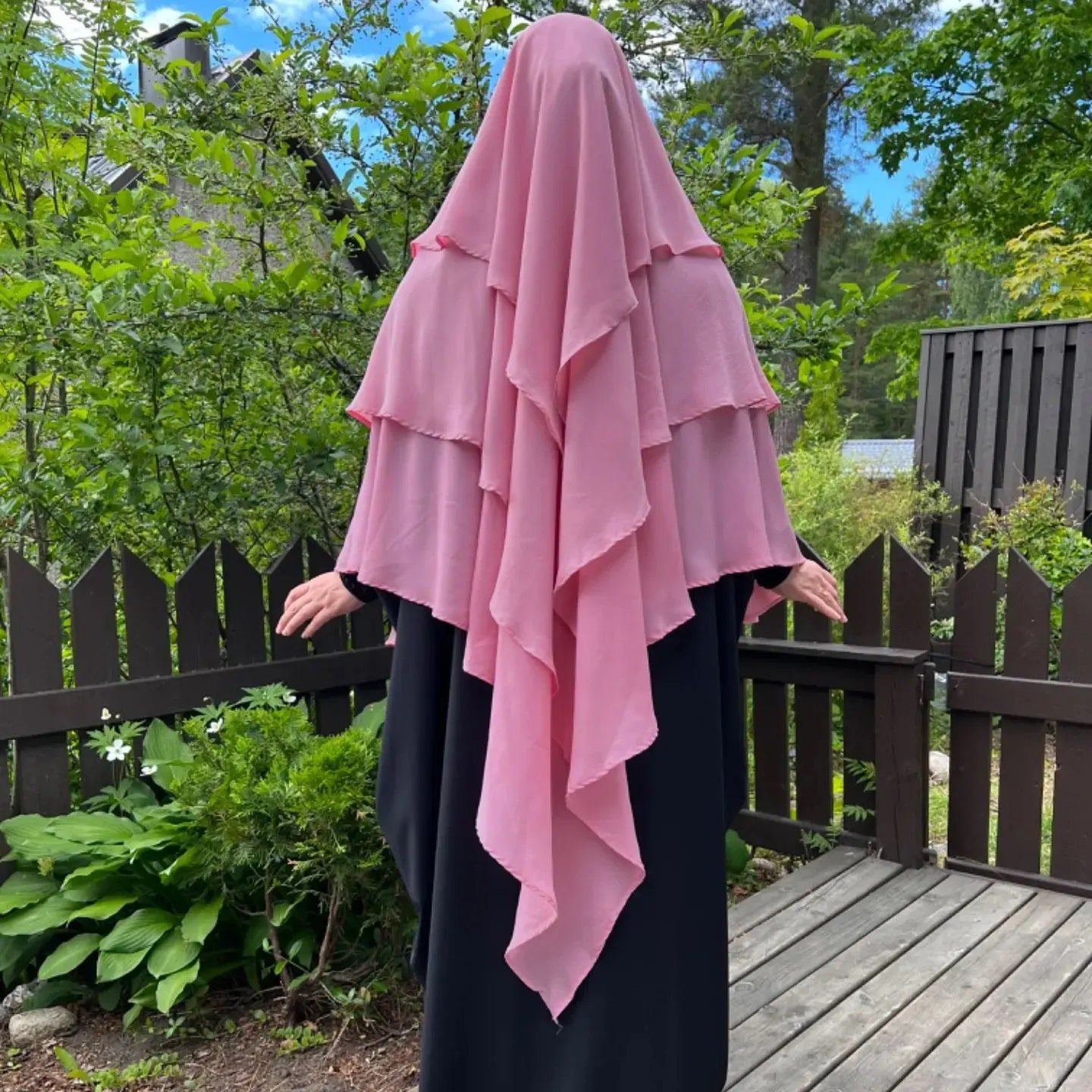 TRIPLE KAYER KHIMAR HIJAB FOR WOMEN