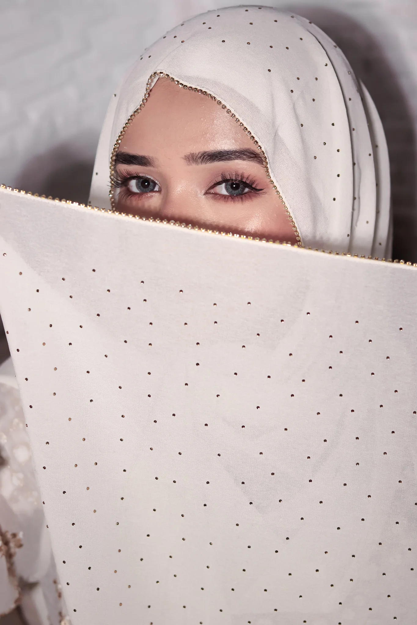 LACE DIAMOND HIJAB FOR WOMEN