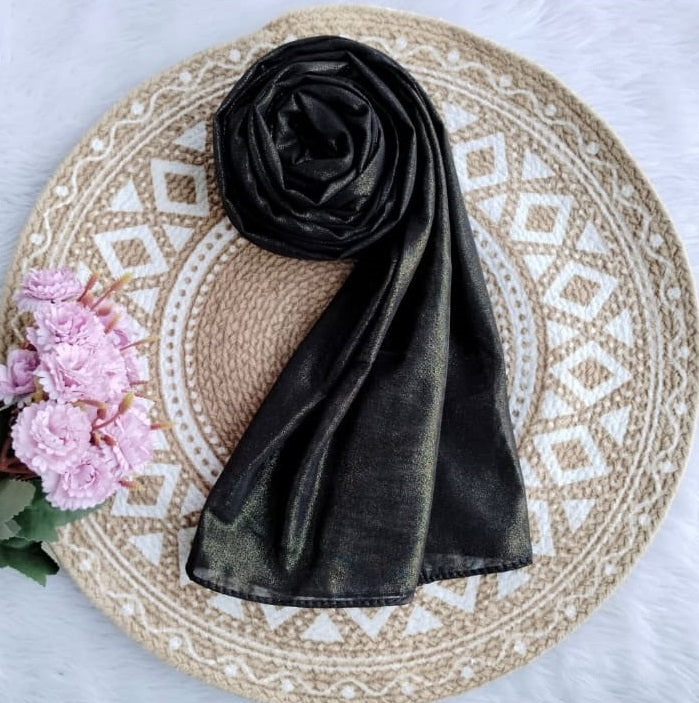 Malaysian Georgette Shimmer Hijab – Lightweight Glitter Shimmer| Modest Fashion Scarf