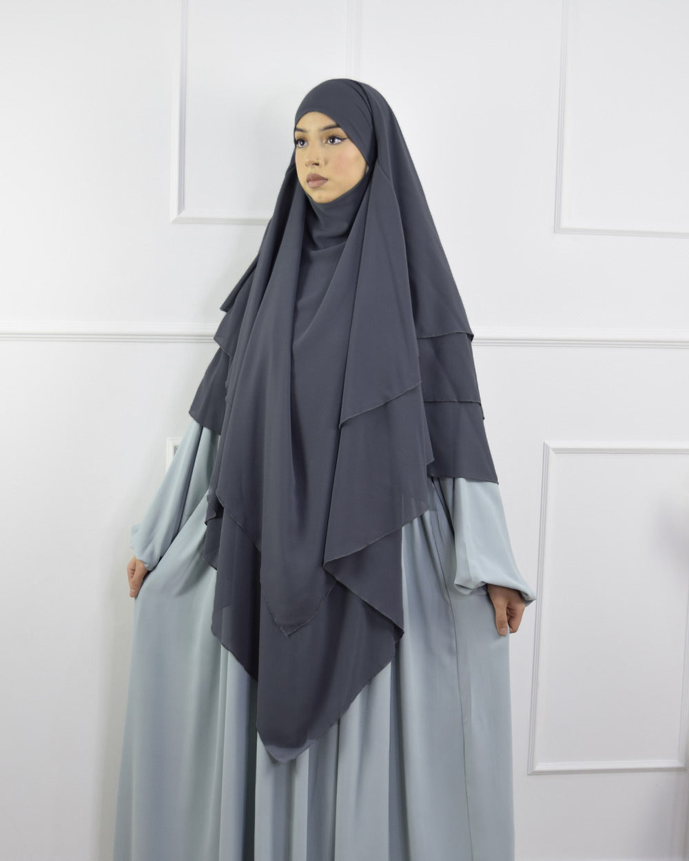 TRIPLE KAYER KHIMAR HIJAB FOR WOMEN