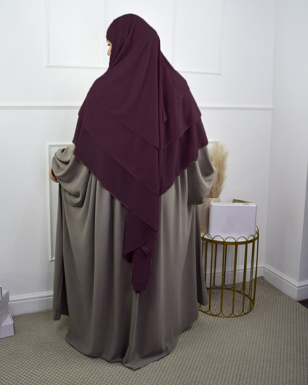 TRIPLE KAYER KHIMAR HIJAB FOR WOMEN