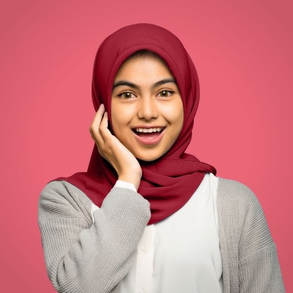 MOMIN BAZAAR MALAYSIAN GEORGETTE HIJAB/HIJAAB FOR WOMEN 70 CM BY 180 CM