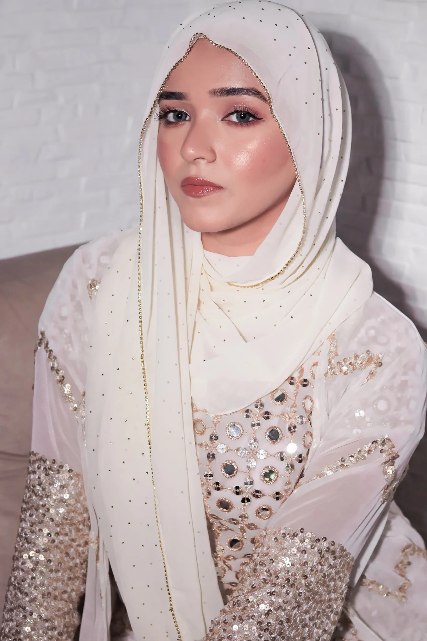 LACE DIAMOND HIJAB FOR WOMEN