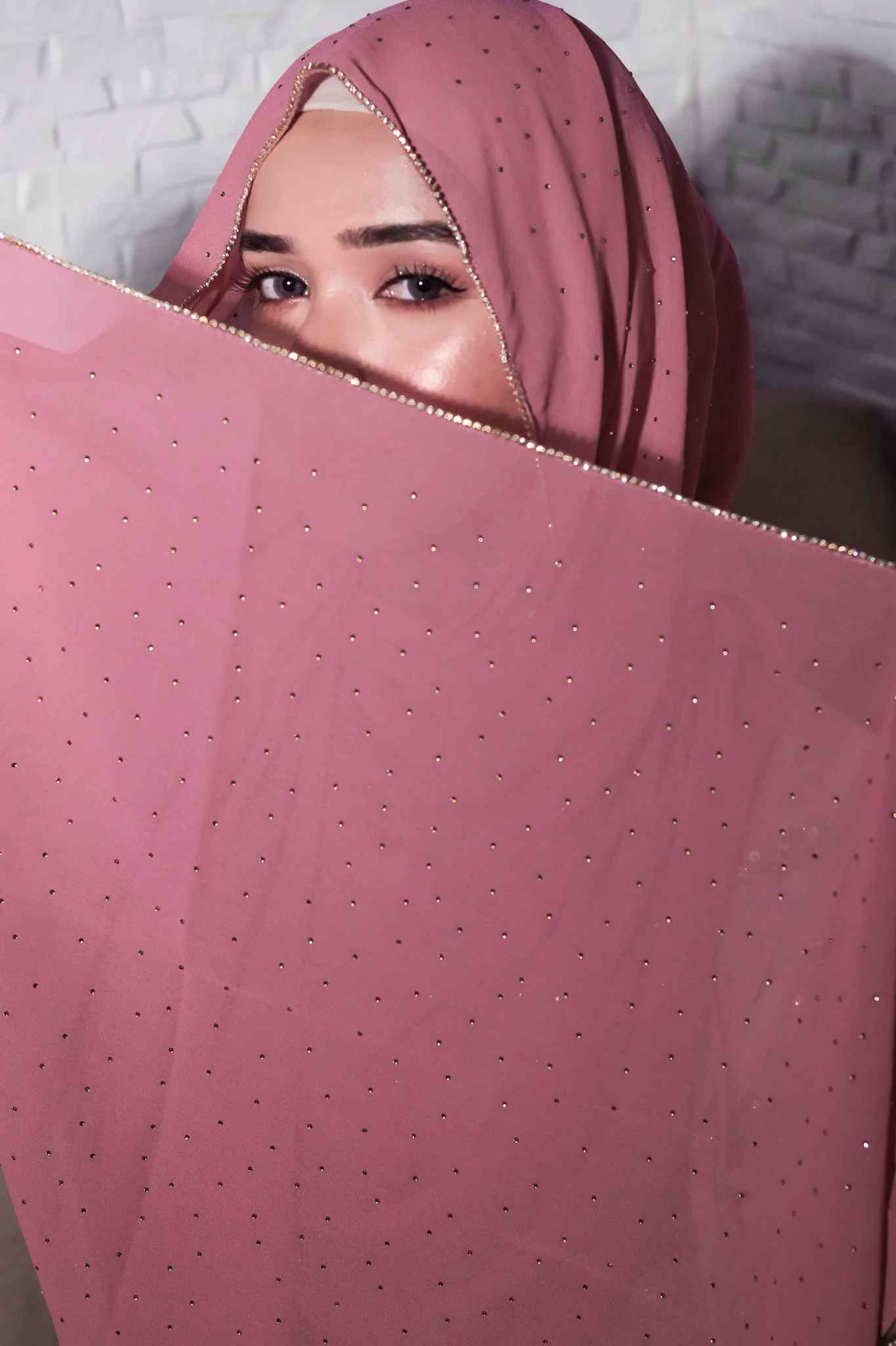 LACE DIAMOND HIJAB FOR WOMEN