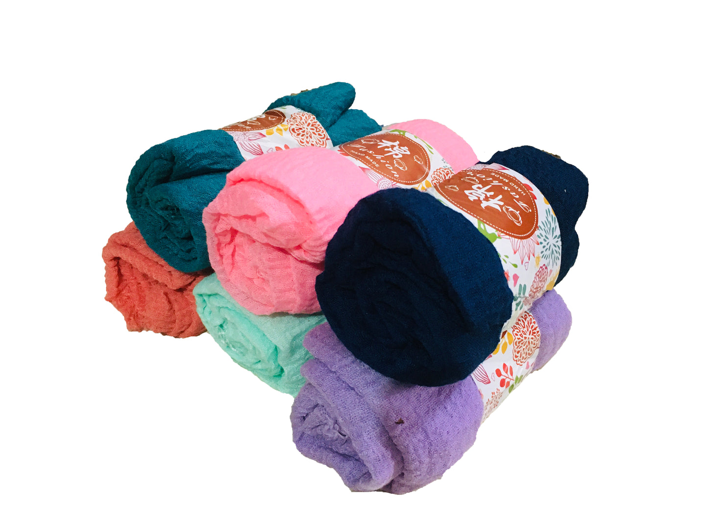CRINKLE COTTON HIJAB FOR WOMEN 70 CM BY 180 CM