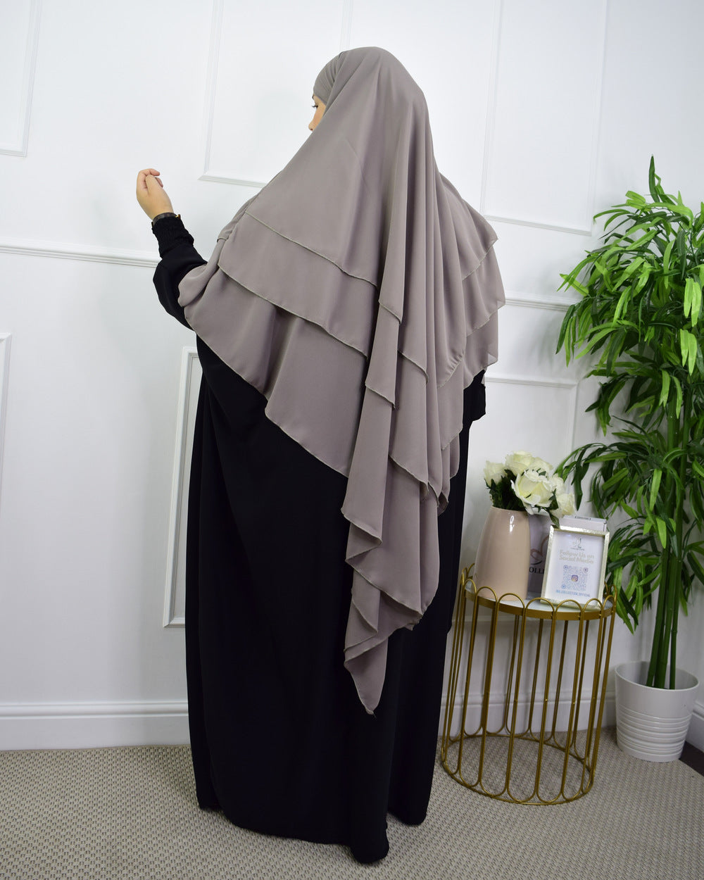 TRIPLE KAYER KHIMAR HIJAB FOR WOMEN