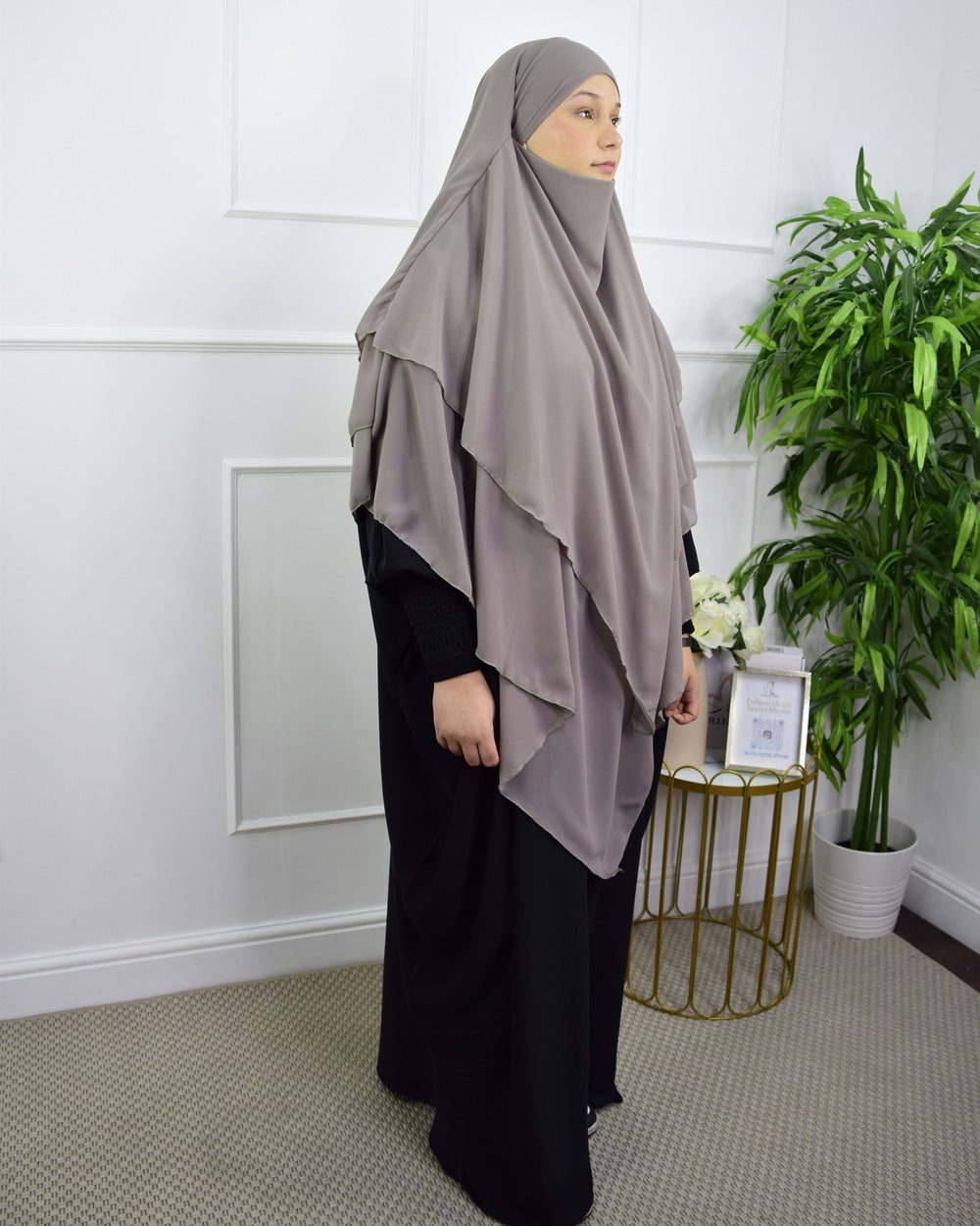 TRIPLE KAYER KHIMAR HIJAB FOR WOMEN