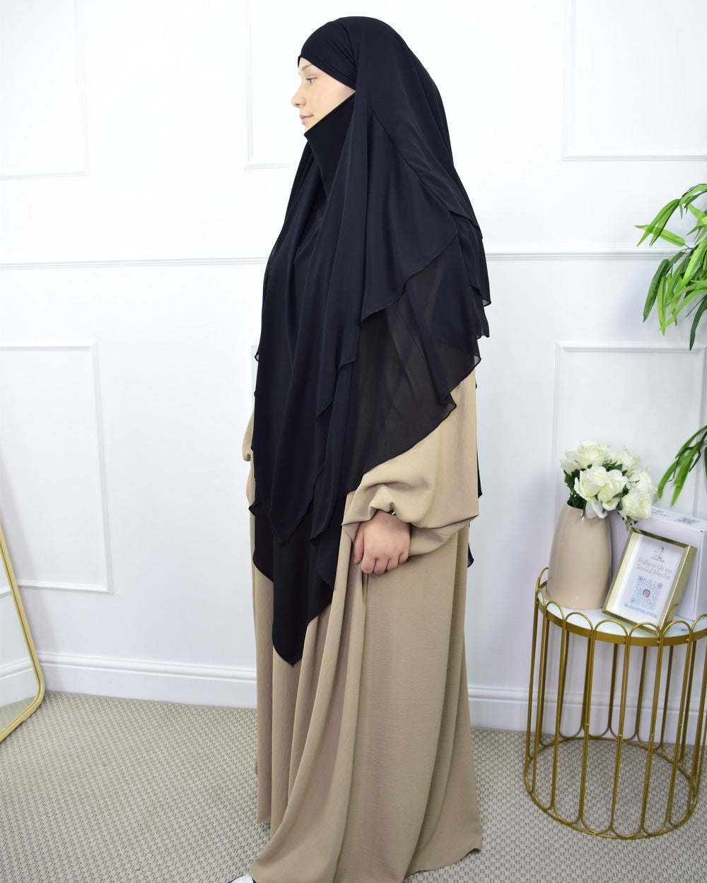 TRIPLE KAYER KHIMAR HIJAB FOR WOMEN