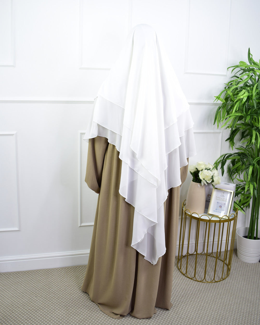 TRIPLE KAYER KHIMAR HIJAB FOR WOMEN