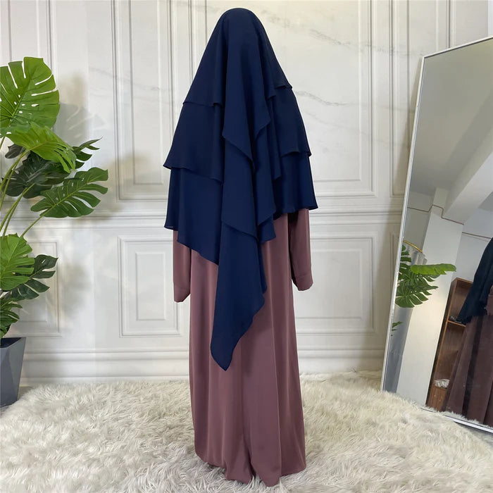 TRIPLE KAYER KHIMAR HIJAB FOR WOMEN