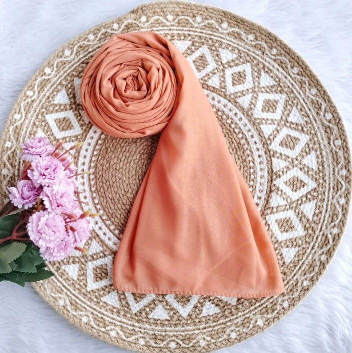 Malaysian Georgette Shimmer Hijab – Lightweight Glitter Shimmer| Modest Fashion Scarf