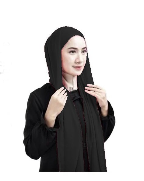 HIJAB WITH ATTACHED CAP