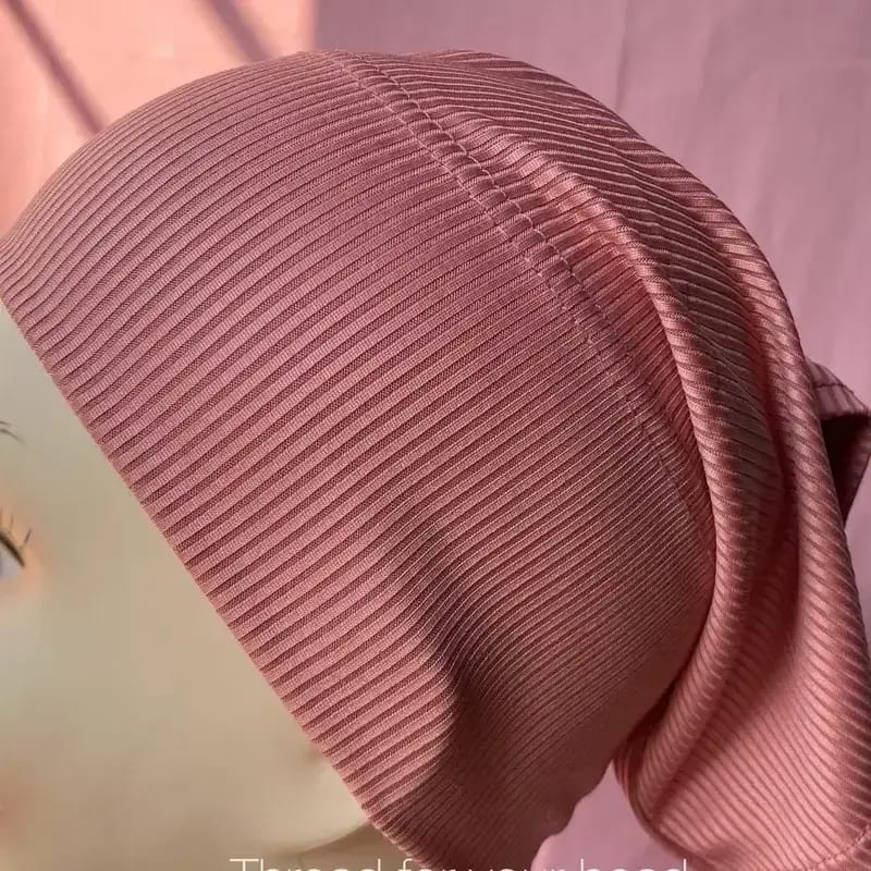 RIBBED HIJAB TUBE CAP FOR HIJAB