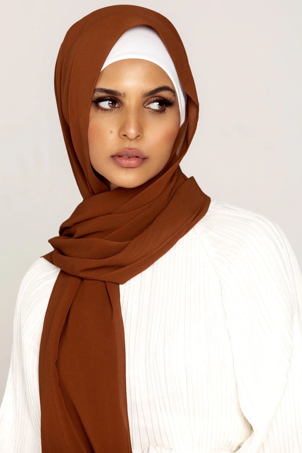 MOMIN BAZAAR MALAYSIAN GEORGETTE HIJAB/HIJAAB FOR WOMEN 70 CM BY 180 CM