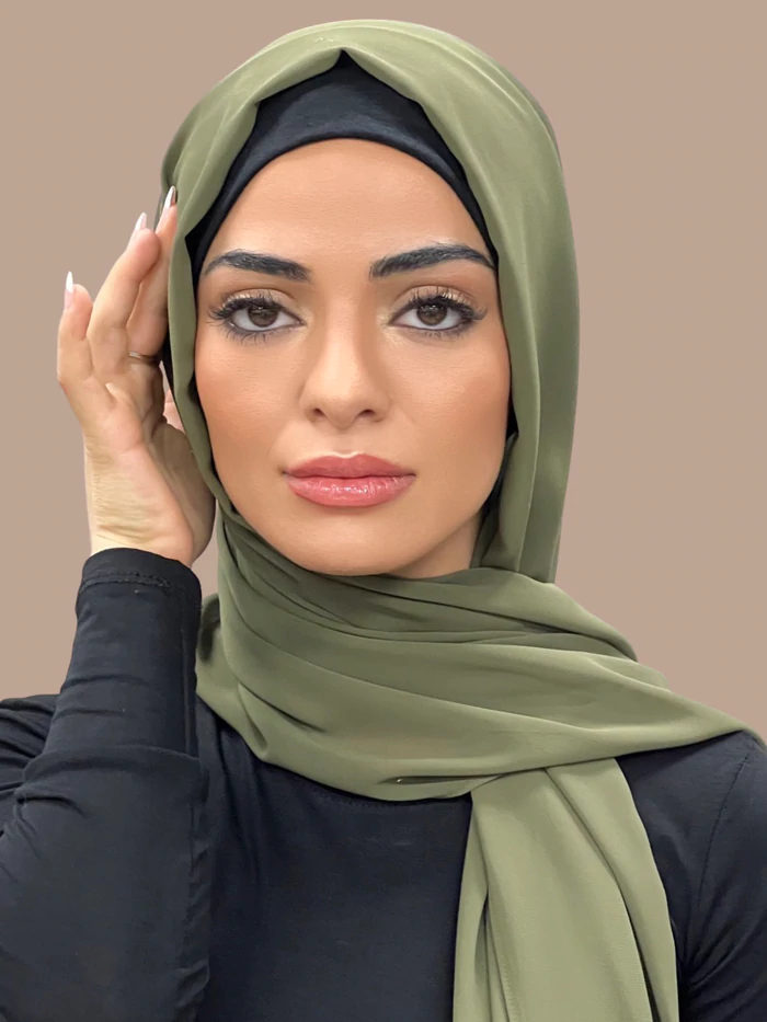 MOMIN BAZAAR MALAYSIAN GEORGETTE HIJAB/HIJAAB FOR WOMEN 70 CM BY 180 CM