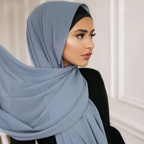 MOMIN BAZAAR MALAYSIAN GEORGETTE HIJAB/HIJAAB FOR WOMEN 70 CM BY 180 CM