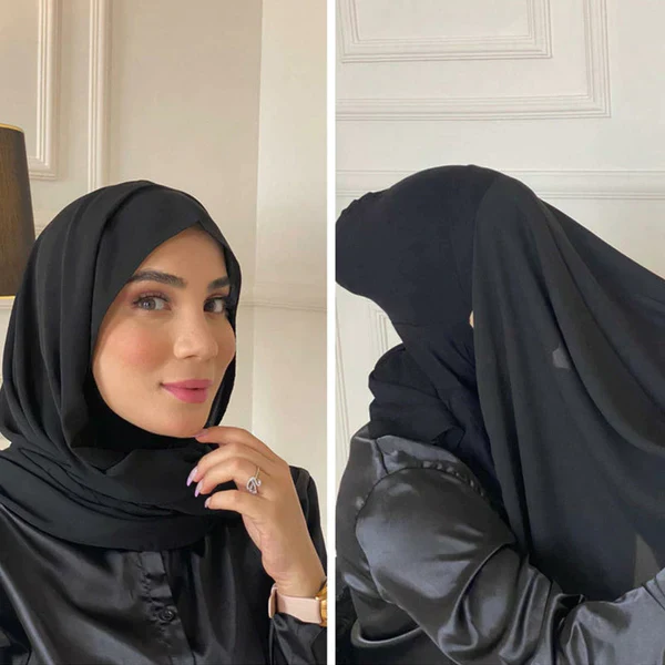 HIJAB WITH ATTACHED CAP