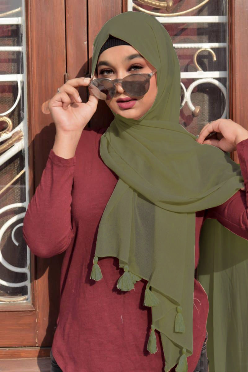 TASSEL HIJAB FOR WOMEN