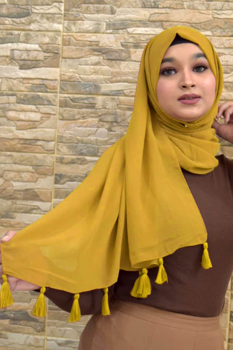TASSEL HIJAB FOR WOMEN