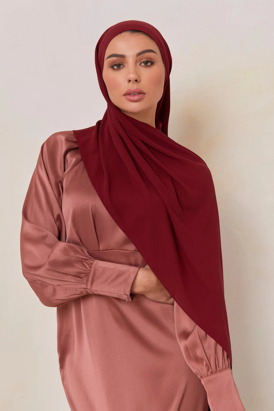 MOMIN BAZAAR MALAYSIAN GEORGETTE HIJAB/HIJAAB FOR WOMEN  70 CM BY 180 CM