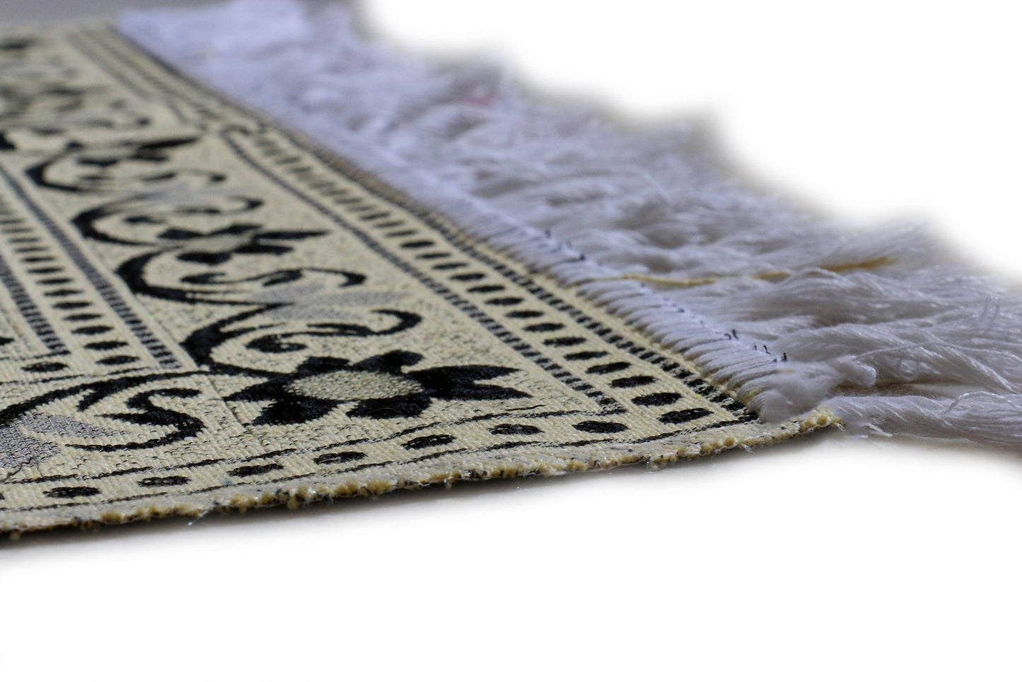 Janamaz Momin Bazaar High Quality Islamic Muslim Janamaz Musallah Prayer Mat Rug SPECIAL BLACK FLOWER