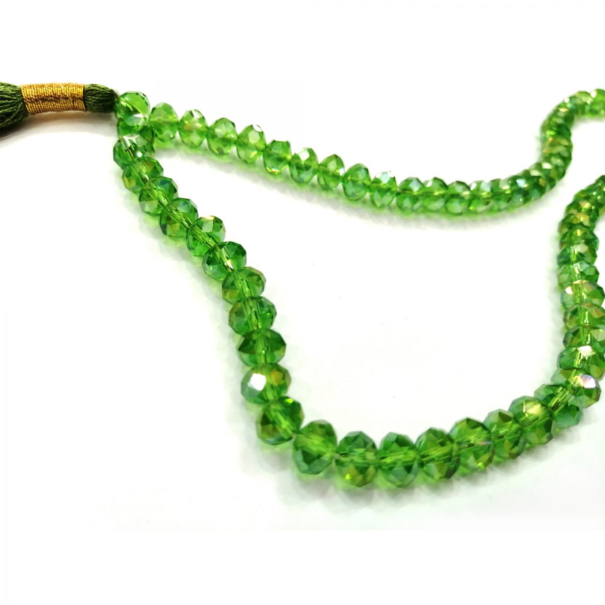 BLACK CRYSTAL SHINE TASBEEH/TASBIH/MISBAHA/DIKR TASBIH CRYSTAL TASBEEH