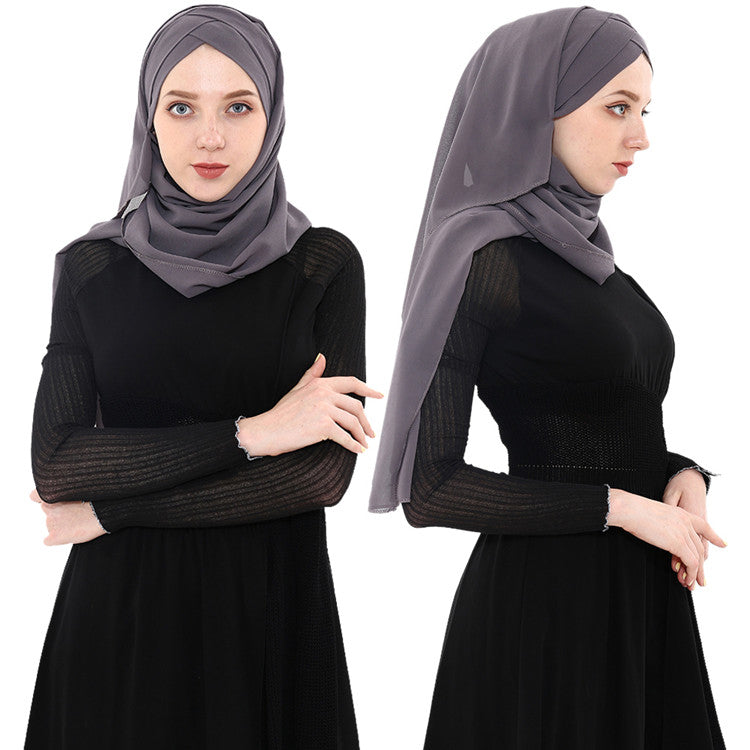 INSTANT HIJAB CRISS CROSS HIJAB BAHRAIN STYLE HIJAB