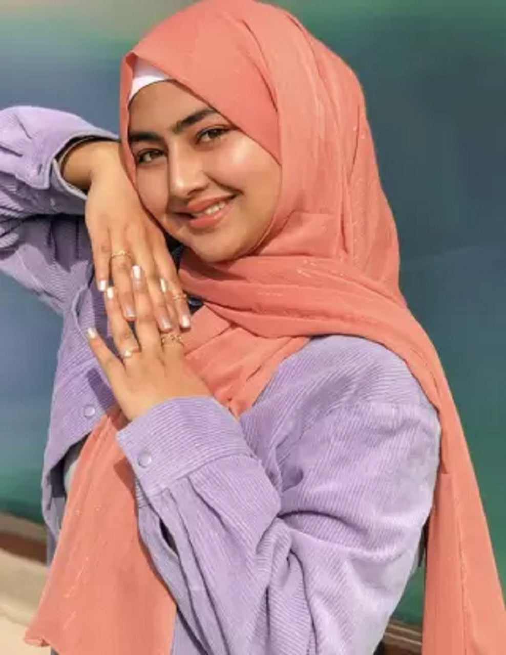 GEORGETTE SILVER JARI HIJAB , GLITTER HIJAB PARTY WEAR HIJAB