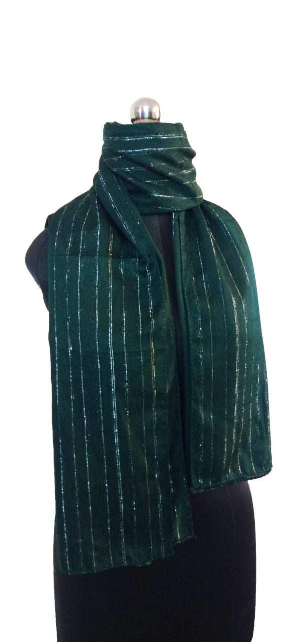 GEORGETTE SILVER JARI HIJAB , GLITTER HIJAB PARTY WEAR HIJAB