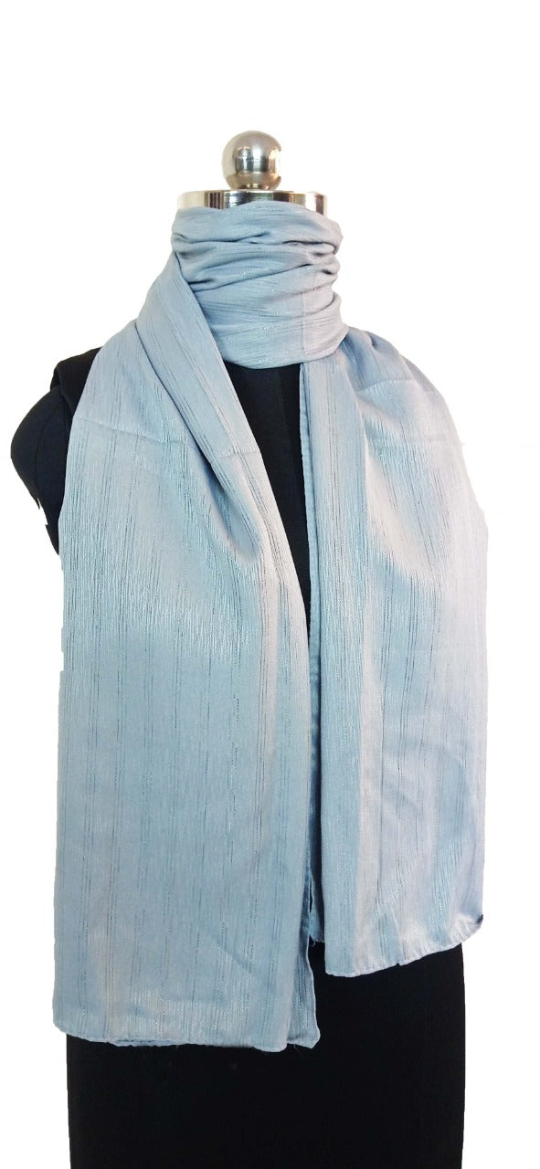 GEORGETTE SILVER JARI HIJAB , GLITTER HIJAB PARTY WEAR HIJAB