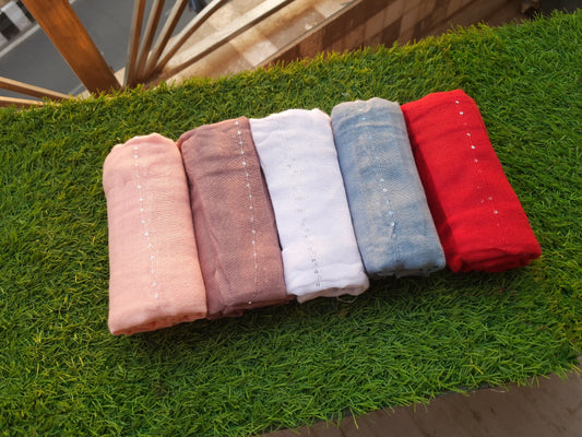 SEQUENCE HIJAB /SEQUENCE COTTON HIJAB PACK OF 5 HIJAB