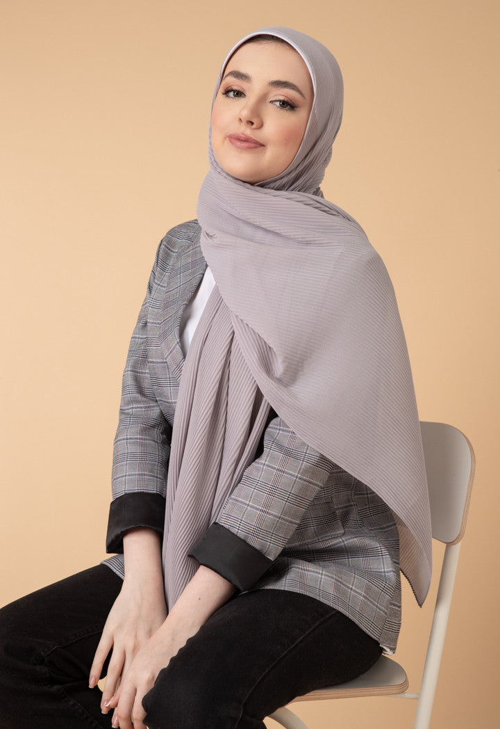 PLEATED HEAVY GEORGETTE HIJAB