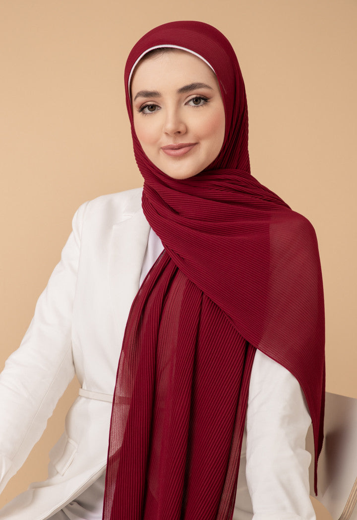 PLEATED HEAVY GEORGETTE HIJAB