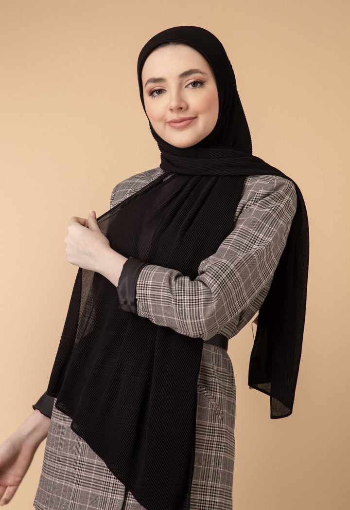 PLEATED HEAVY GEORGETTE HIJAB