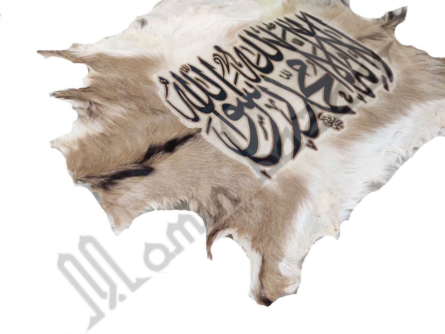 Goat Skin Calligraphy Islamic TUGRA KALMA E PAK Islamic Decor Item 38 INCH * 19 INCH