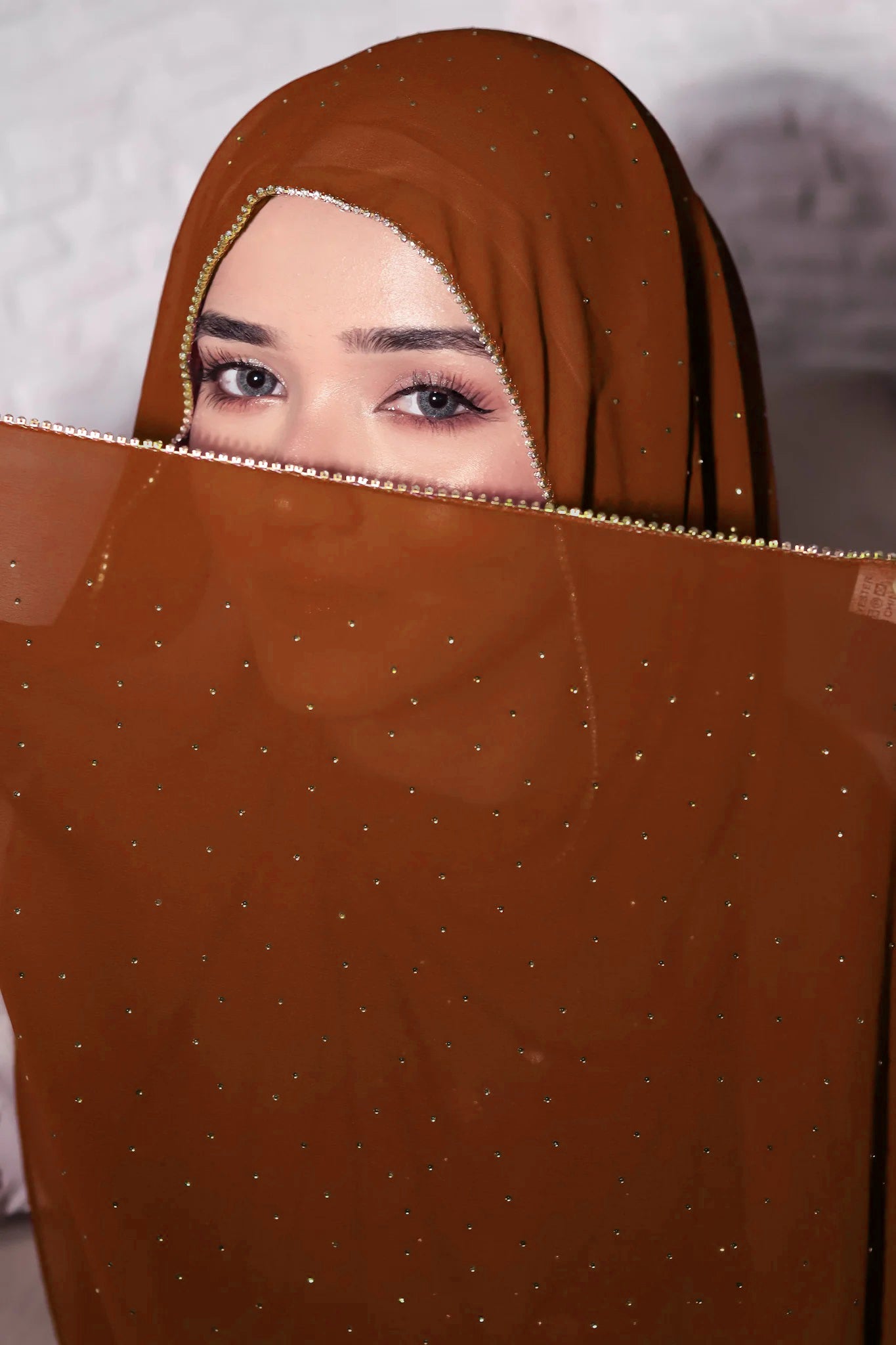 LACE DIAMOND HIJAB FOR WOMEN