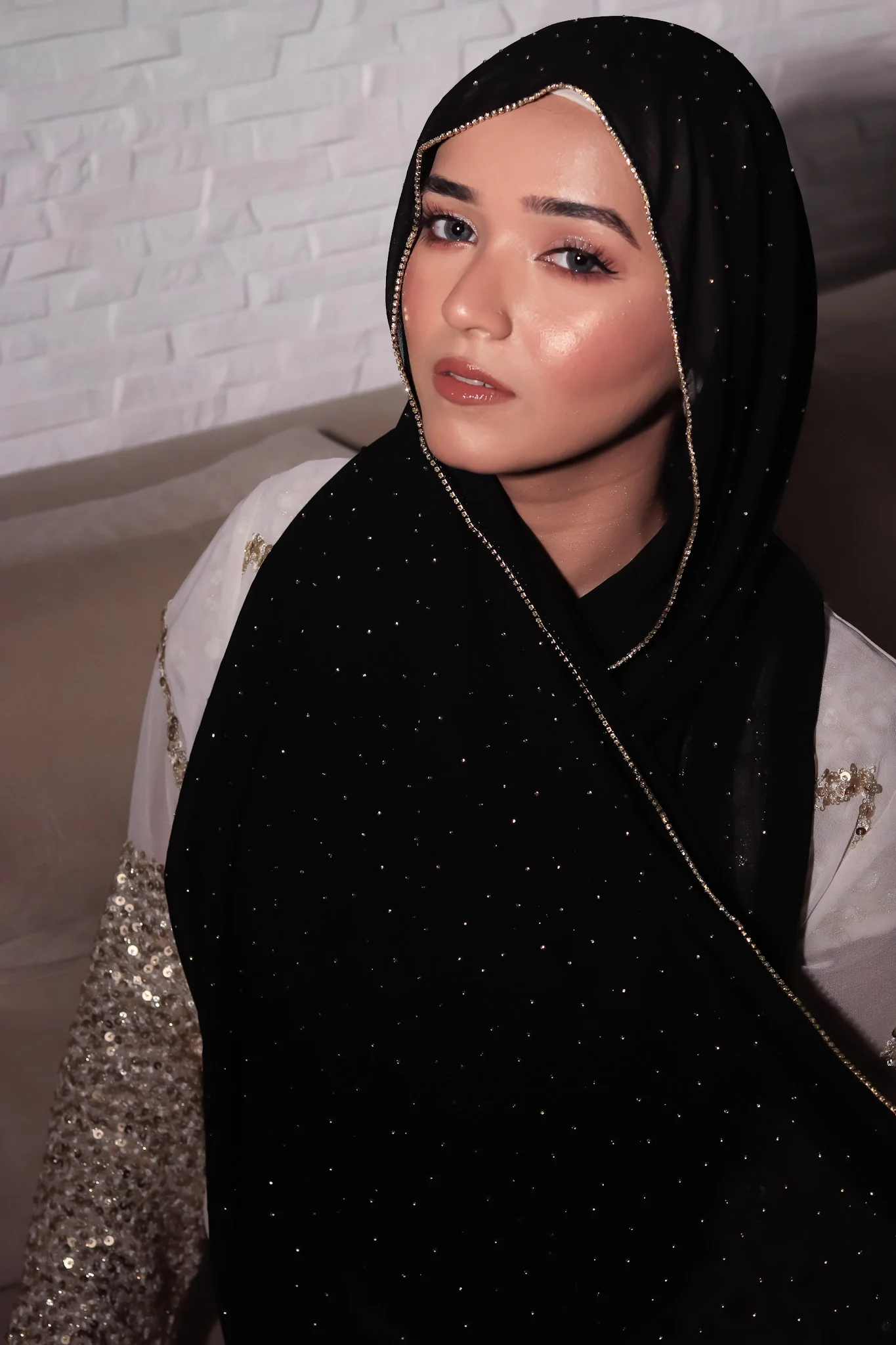 LACE DIAMOND HIJAB FOR WOMEN