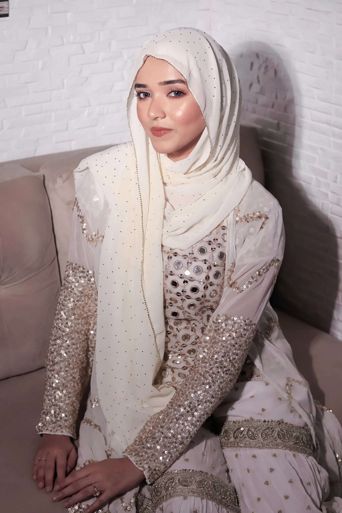 LACE DIAMOND HIJAB FOR WOMEN