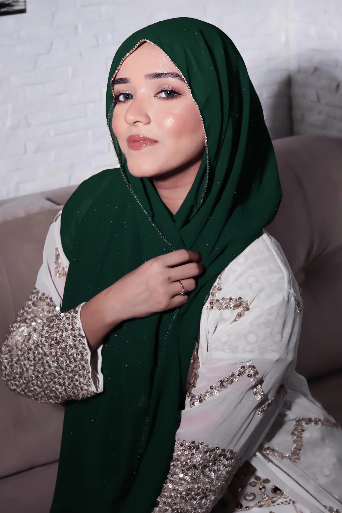 LACE DIAMOND HIJAB FOR WOMEN