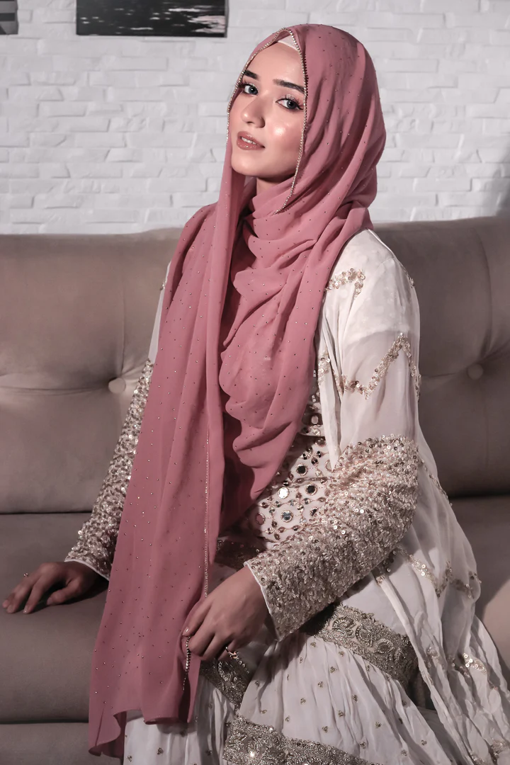 LACE DIAMOND HIJAB FOR WOMEN