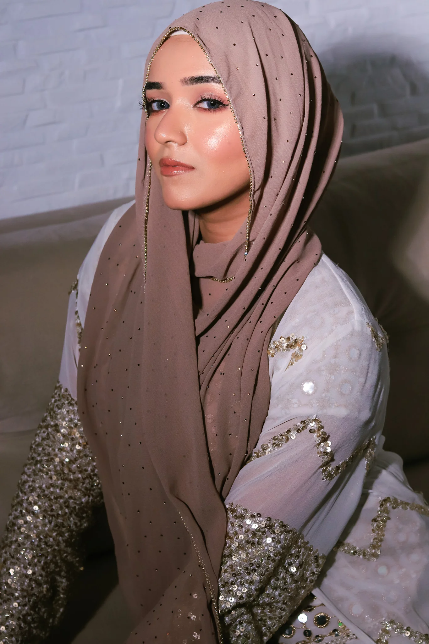 LACE DIAMOND HIJAB FOR WOMEN