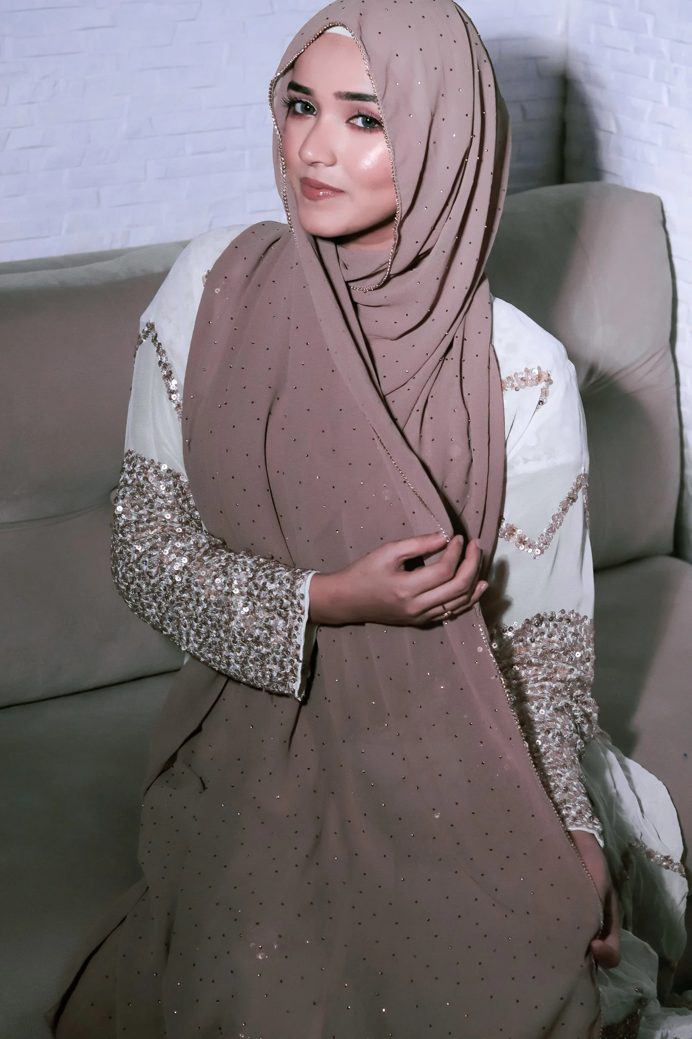 LACE DIAMOND HIJAB FOR WOMEN